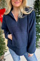 *DOORBUSTER* Ben Collared Half Zip Fleece Pullover Jacket (FINAL SALE) - Be You Boutique