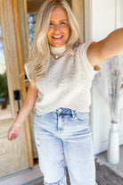 Patrick Textured Short Sleeve Sweater Top - Be You Boutique