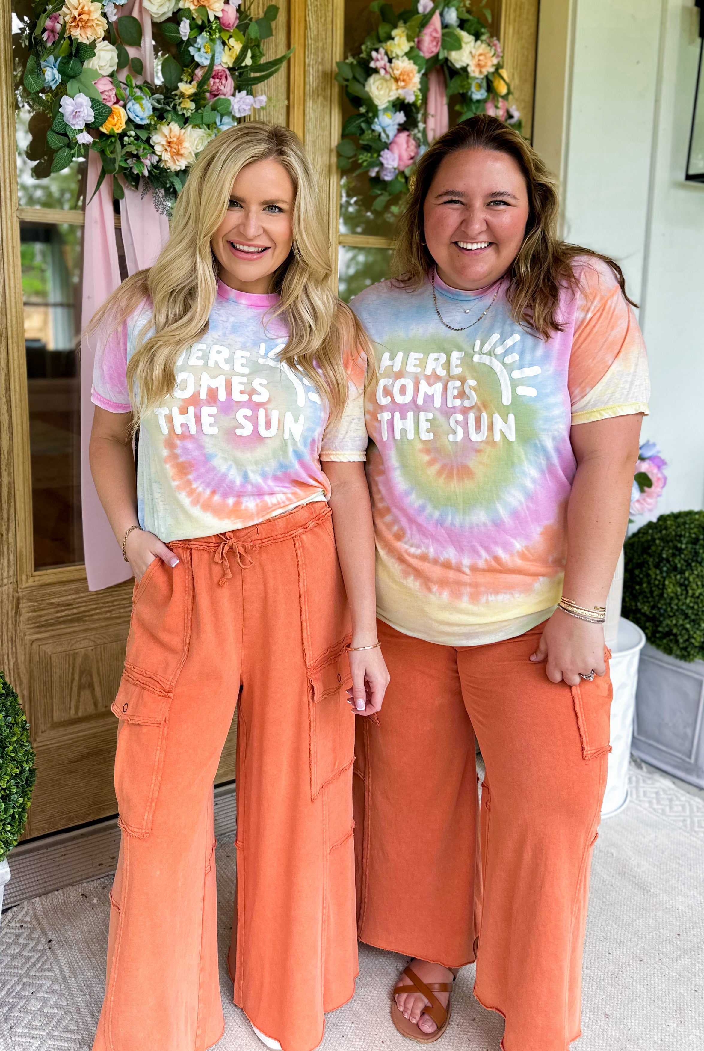 Here Comes The Sun Pastel Tie Dye Tee - Be You Boutique
