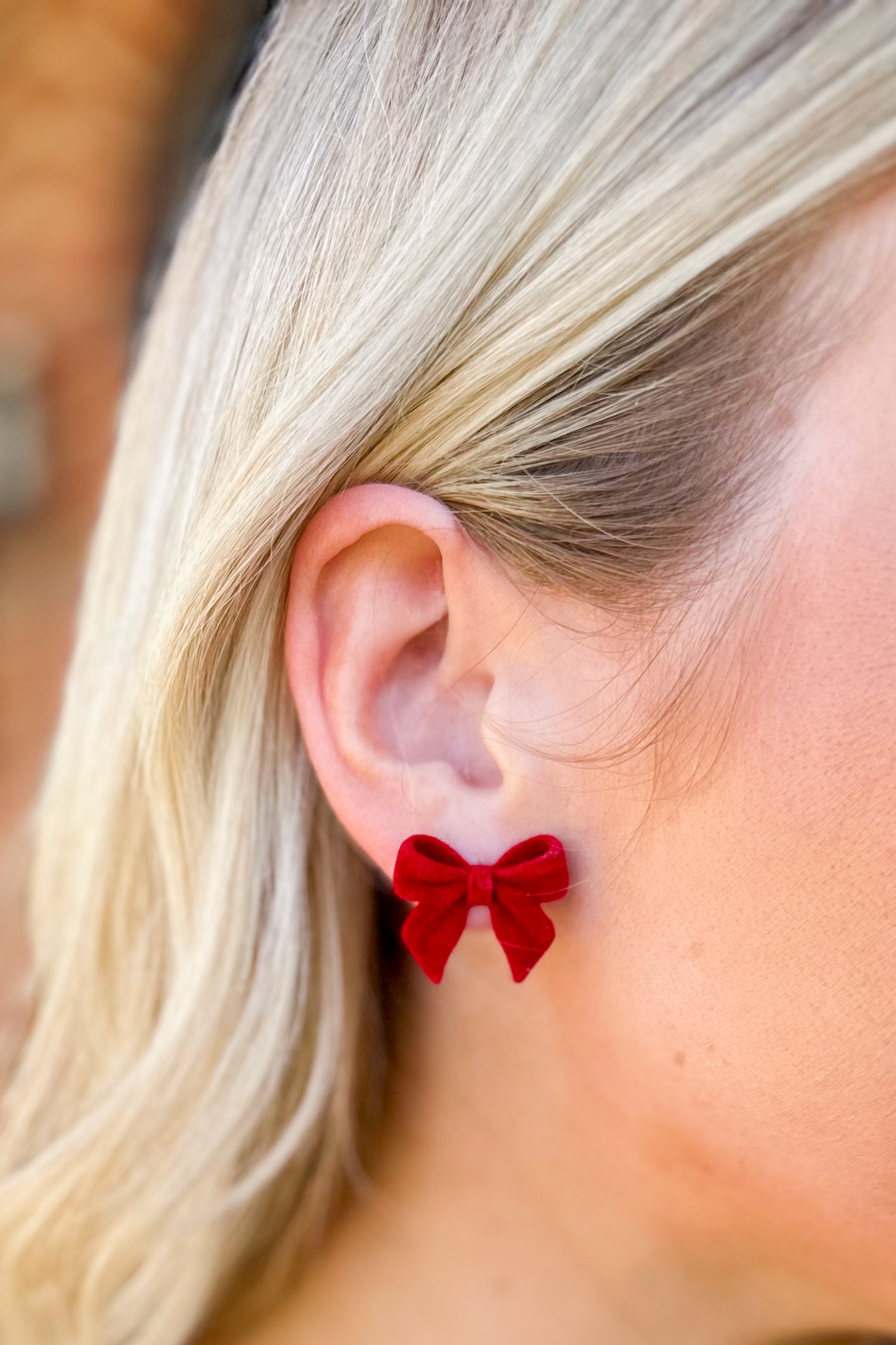 Angelina Velvet Bow Earrings - Be You Boutique