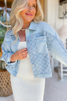 Ariana Oversized Long Sleeve Denim Jacket - Be You Boutique