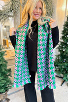 Honey Houndstooth Cozy Scarf - Be You Boutique