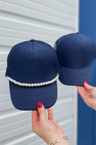 Rossie Trucker Hats (with or without Pearls Chains) - Be You Boutique