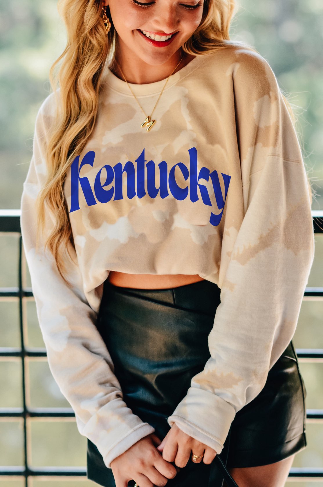 KENTUCKY Bleached Bomba Long Sleeve Graphic Sweatshirt - Be You Boutique