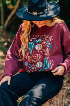 Autumn Market Long Sleeve Graphic Sweatshirt - Be You Boutique