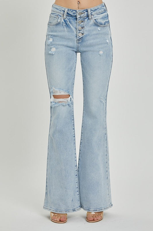 Risen Denim Risen Mid Rise Basic Flares (3-3XL)