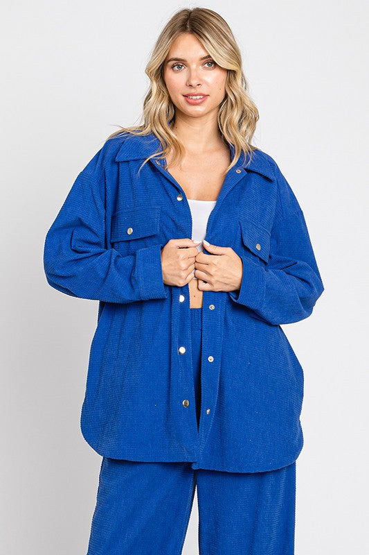 Babee Long Sleeve Jacket with Pockets - Be You Boutique