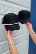 Rossie Trucker Hats (with or without Pearls Chains) - Be You Boutique