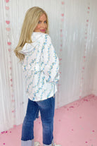 Augusta Floral Print Long Sleeve Windbreaker Jacket - Be You Boutique