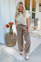 Lottie Knit High Elastic Waist Joggers - Be You Boutique