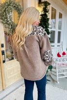 Jan Animal Print Oversized Fleece Jacket - Be You Boutique