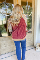 Cherry Mix Print Mineral Washed Top - Be You Boutique