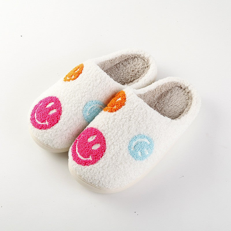 Comfy Cute Happy Face Slippers - Be You Boutique