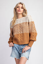 Hunter Ombre Long Sleeve Knit Sweater - Be You Boutique