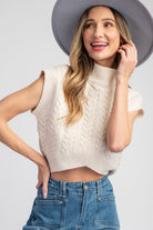 Patrick Textured Short Sleeve Sweater Top - Be You Boutique