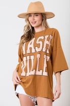 Mineral Washed Nashville Graphic Short Sleeve Printed Tee - Be You Boutique