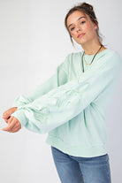 SPRING2025 EASEL WOMEN 136 Solid Sweatshirts - Be You Boutique