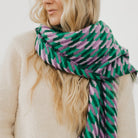 Honey Houndstooth Cozy Scarf - Be You Boutique