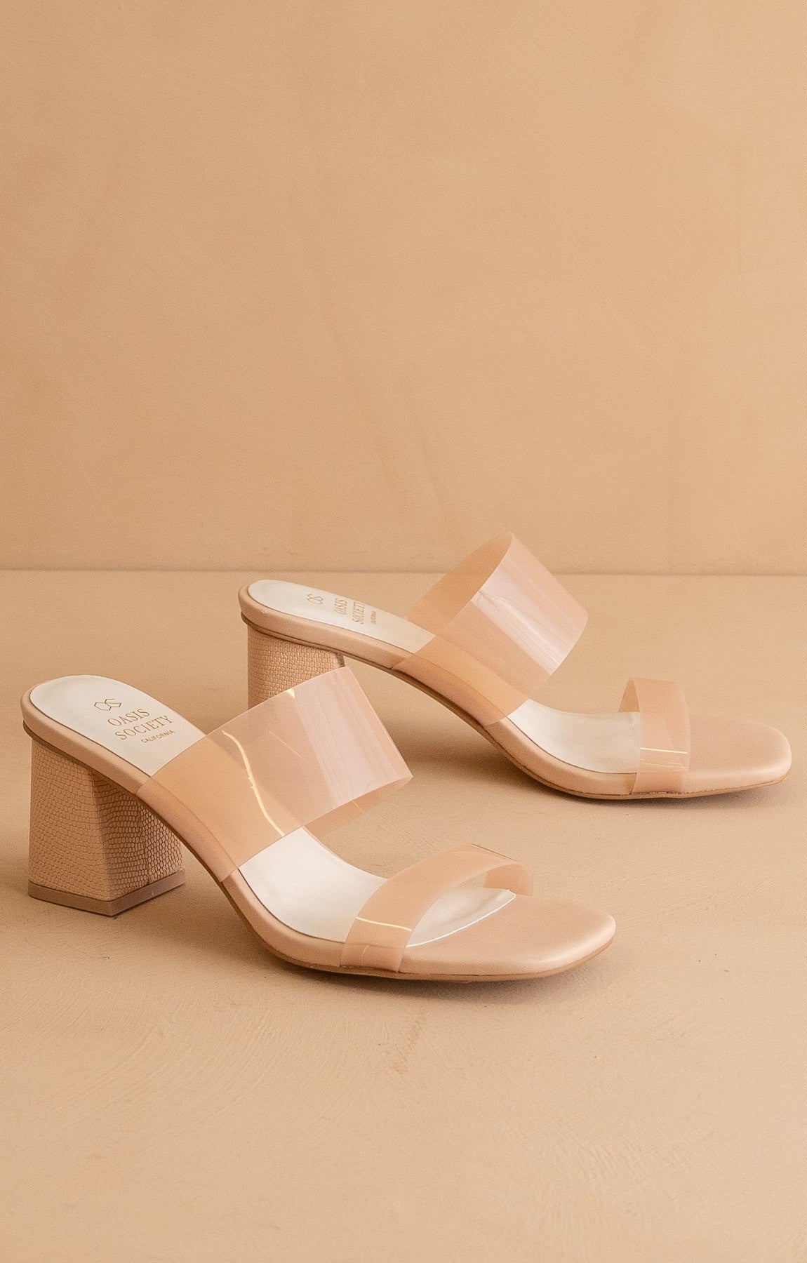 MI.IM Bagan Transparent Block Heel - Be You Boutique