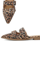 Soda Usual Animal Print Pointed Toe Slip On Flats - Be You Boutique