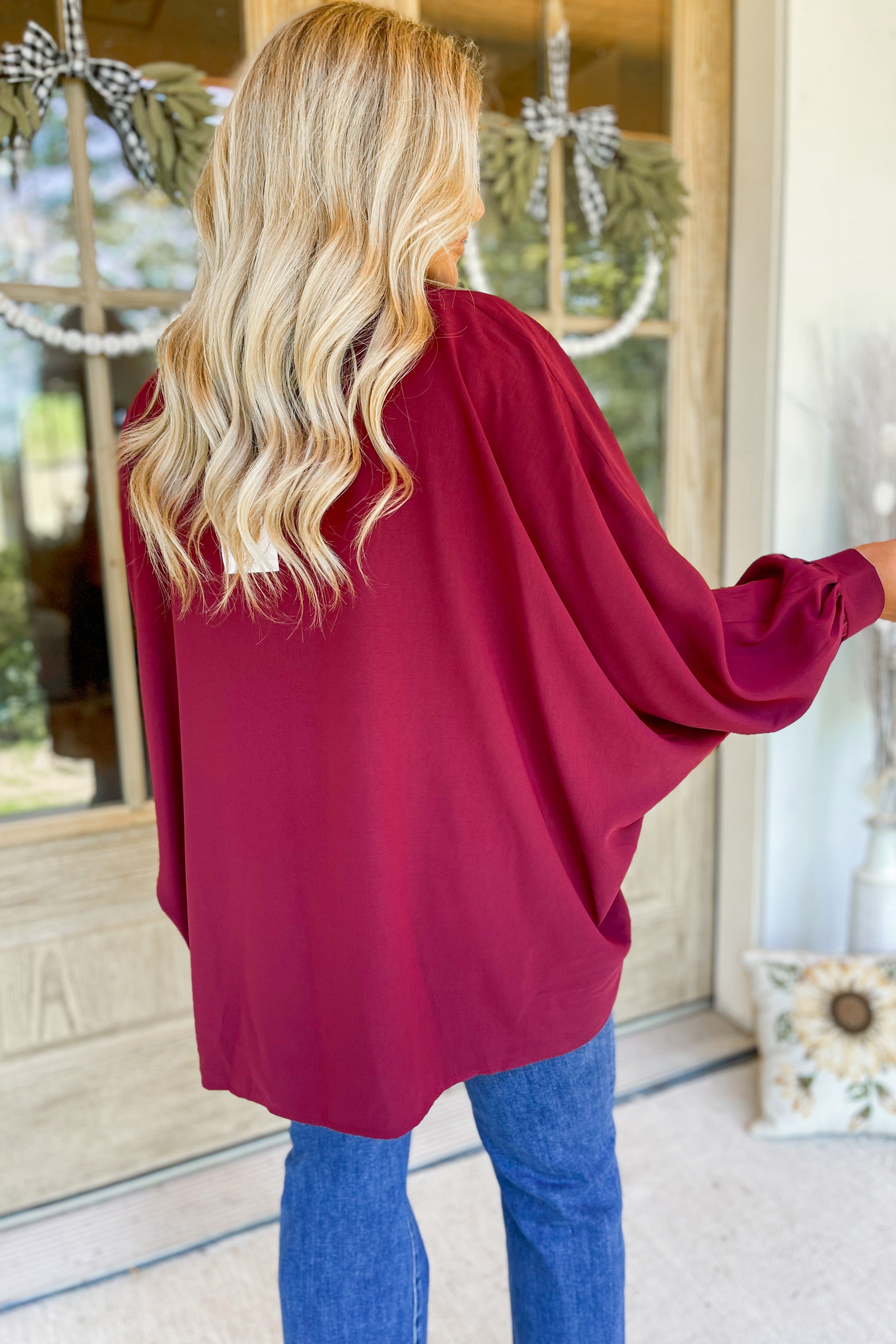 Lucas V Neck Casual Flowy Top - Be You Boutique