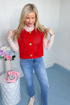 Alice Chunky Knit Sweater Vest Top - Be You Boutique