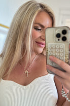 Treasure Jewels Double Cross Necklace - Be You Boutique