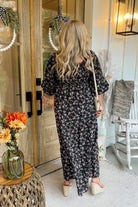 Brandi Bubble Sleeve Printed Maxi Dress - Be You Boutique