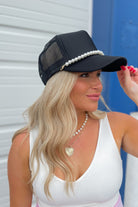 Rossie Trucker Hats (with or without Pearls Chains) - Be You Boutique