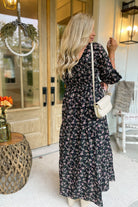 Brandi Bubble Sleeve Printed Maxi Dress - Be You Boutique