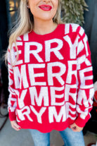 "Merry" 3D Yarn Detail Long Sleeve Pullover Sweater - Be You Boutique