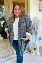 Clarence Mineral Washed Plaid Long Sleeve Shirt - Be You Boutique