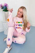 Charlie Good Vibes Only Jogger Set - Be You Boutique