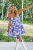 Penn Floral Tiered Ric Rac Detail Dress - Be You Boutique