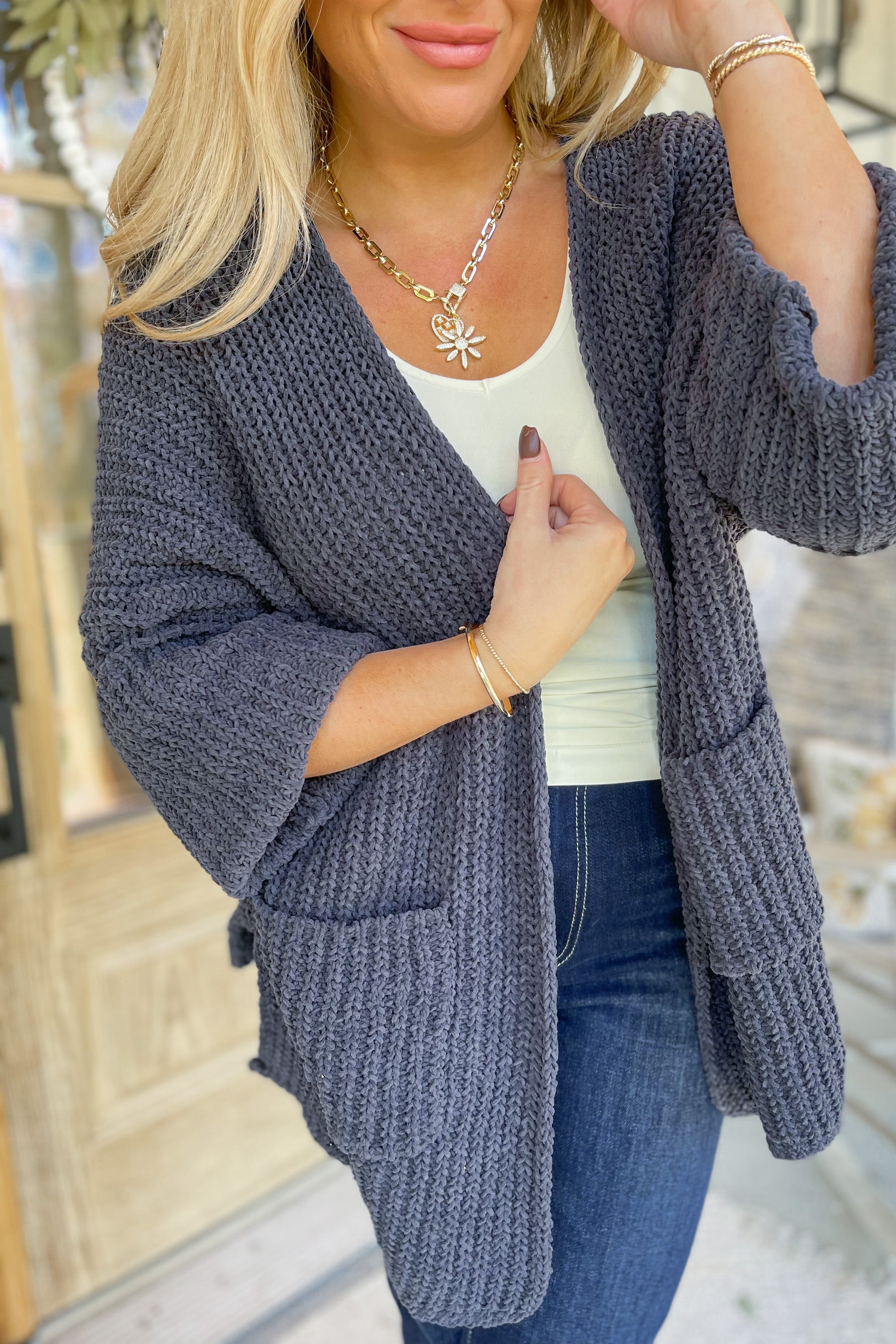 Ruth Long Sleeve Supe Soft Roomy Fit Cardigan - Be You Boutique