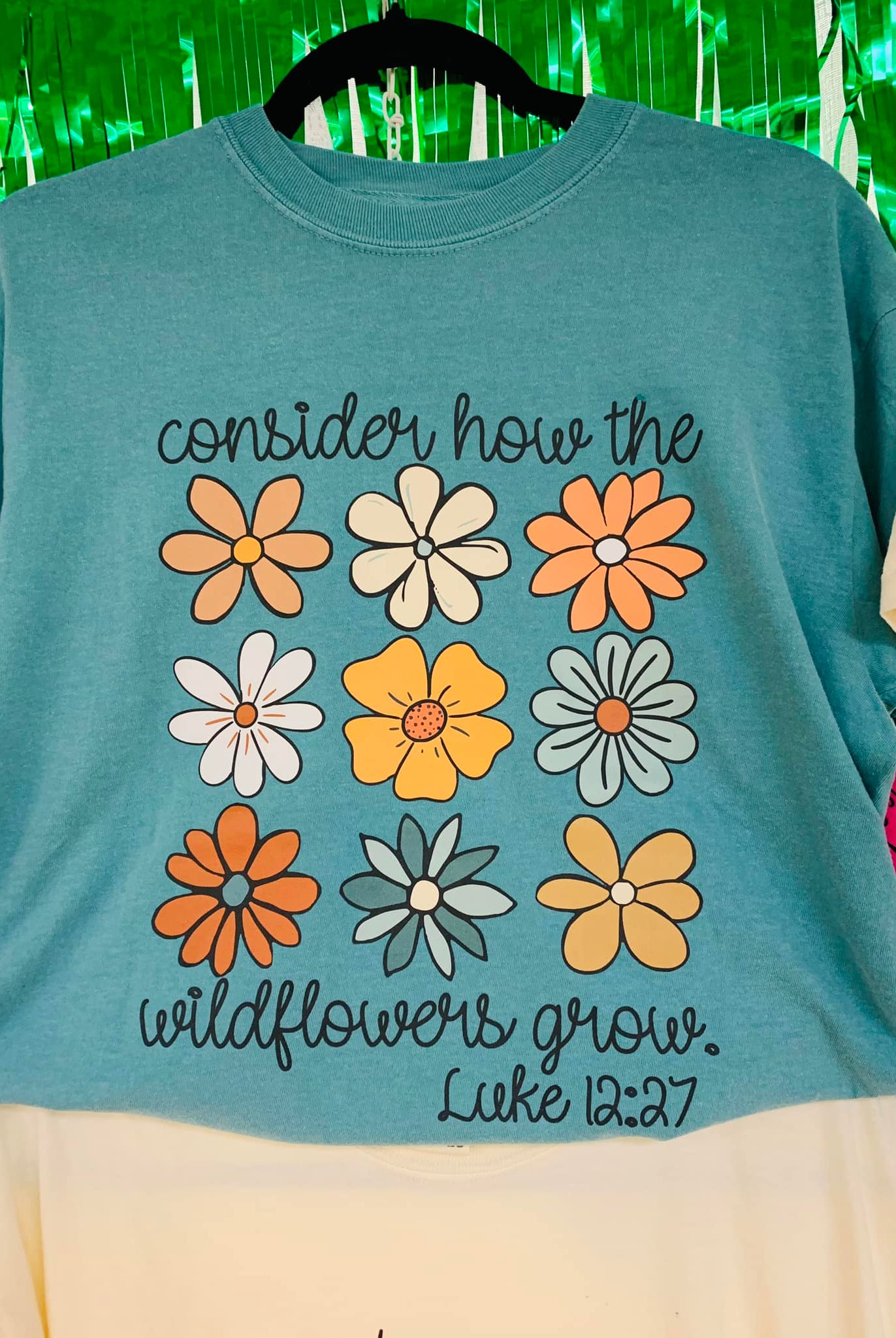 Consider How The Wildflowers Grow Short Sleeve Graphic Tee - Be You Boutique