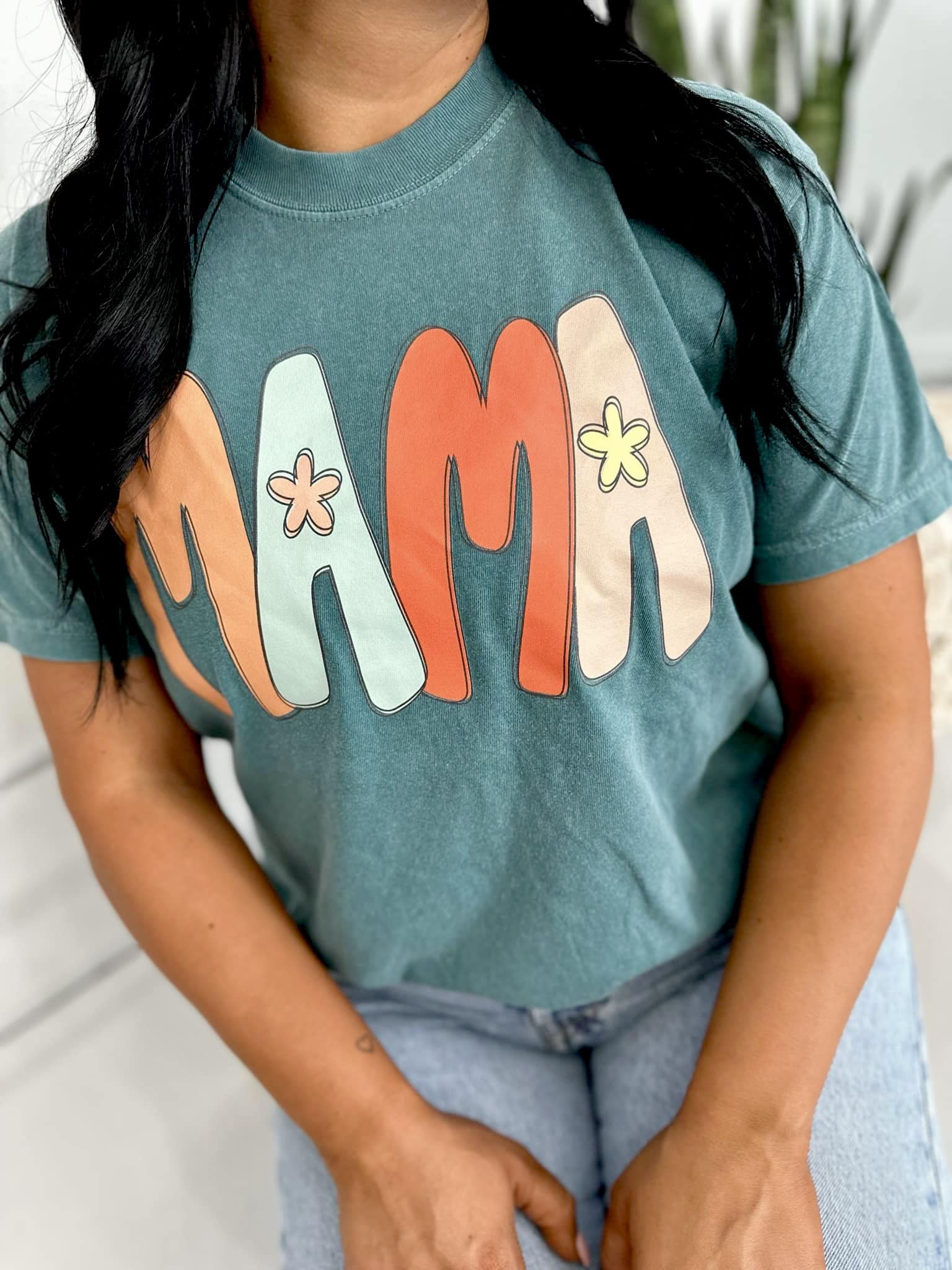 Fall MAMA Flower Short Sleeve Graphic Tee [S-3X] *FINAL SALE* - Be You Boutique