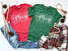 Holiday Merry Words Short Sleeve Graphic Tee (2 colors) - Be You Boutique