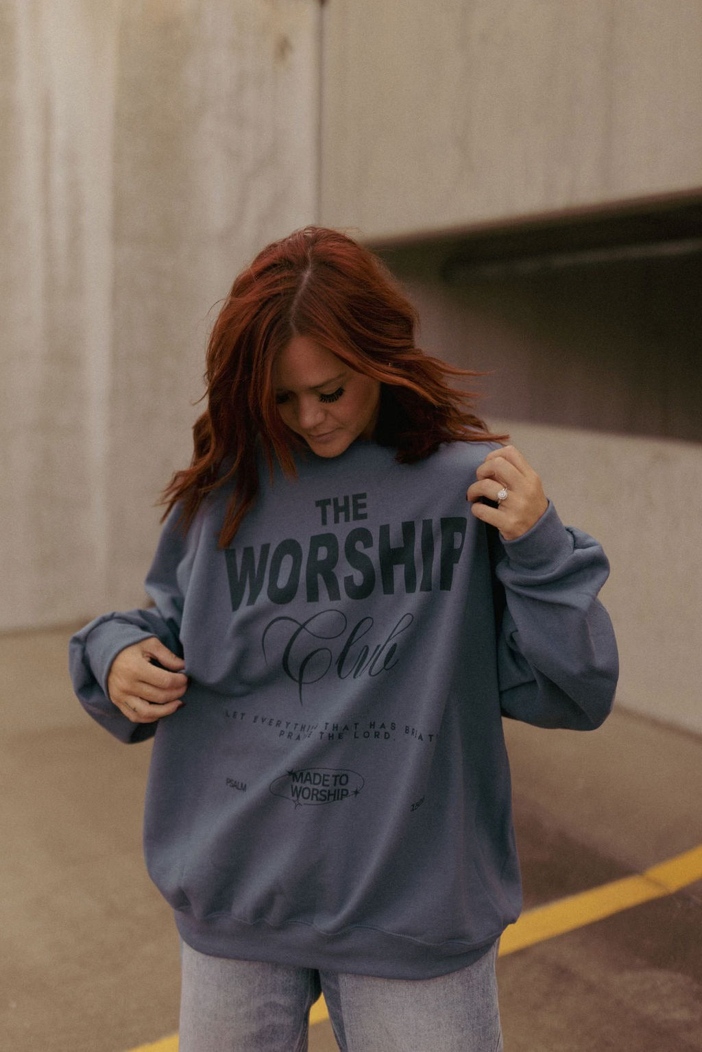 The Worship Club Long Sleeve Graphic Sweatshirt - Be You Boutique