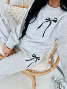 Precious Bow Sweatpants With Bow Graphic  *PRE-ORDER* - Be You Boutique