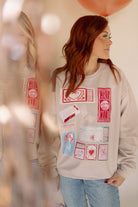 Match Box Valentine Long Sleeve Graphic Sweatshirt - Be You Boutique