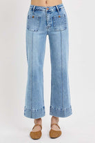 Risen Amber High Rise Crop Wide Leg Jeans - Be You Boutique