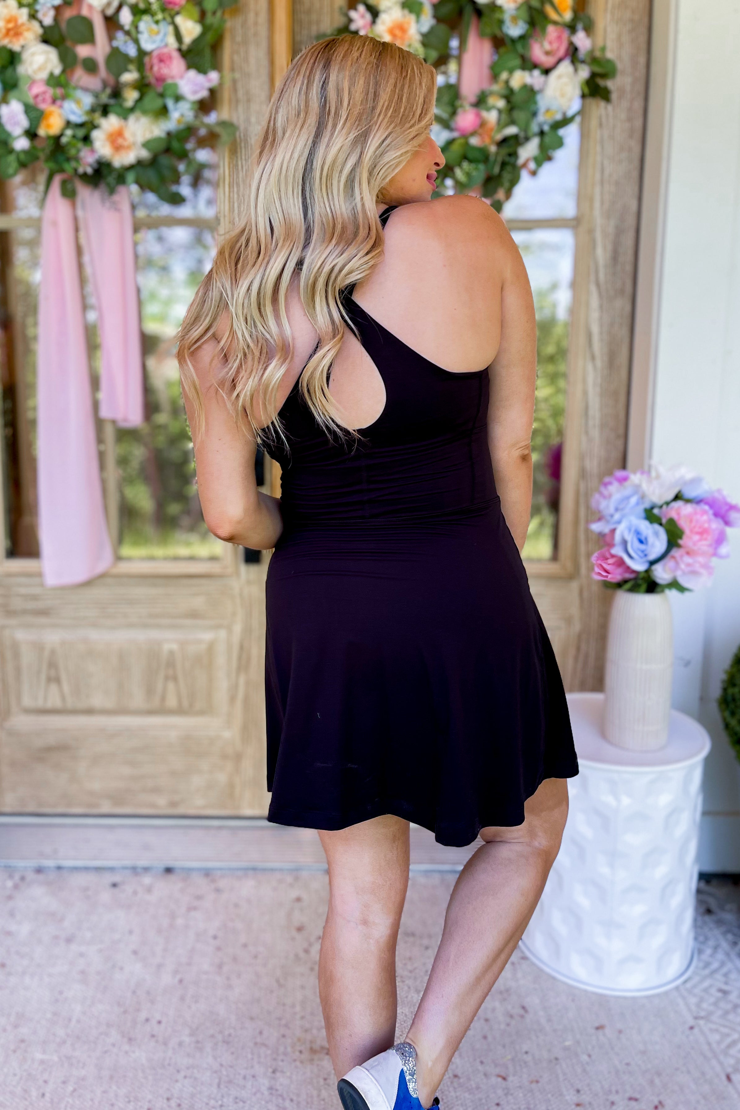 Layla Butter Romper Dress with Keyhole Back Detail - Be You Boutique