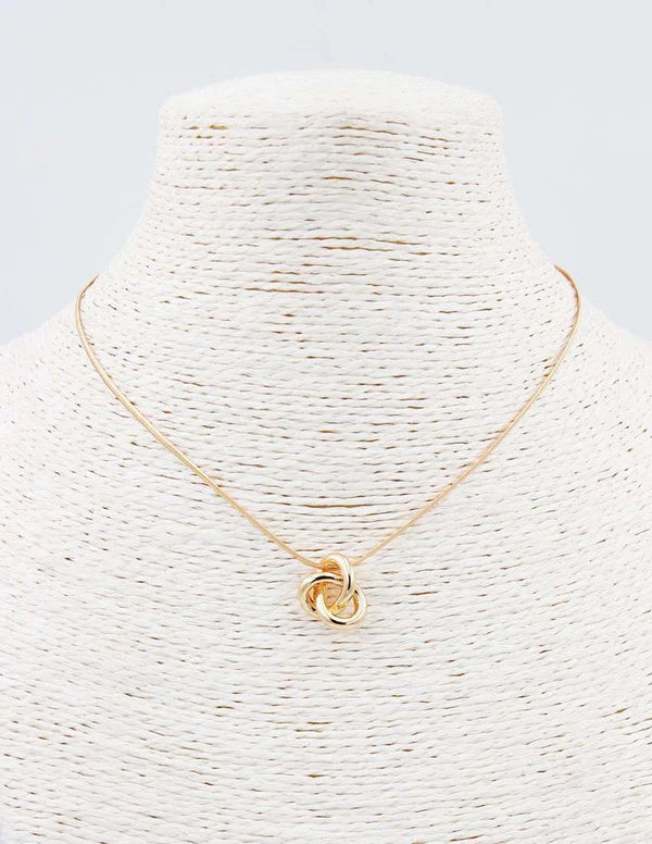 Nelly Gold Knot Gold Chain Necklace - Be You Boutique