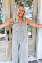 Max Soft Terry Knit Washed Jumpsuit - Be You Boutique