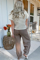 Lottie Knit High Elastic Waist Joggers - Be You Boutique