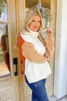 Mary Long Sleeve Color Block Turtle Neck Sweater Top - Be You Boutique