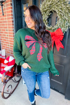 Happy Holidays Long Sleeve Christmas Sweater - Be You Boutique