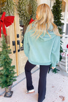 Saige Oversized Half Zip Casual Hoddie Top - Be You Boutique