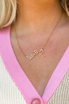 Treasure Jewels Worthy Gold Necklace - Be You Boutique